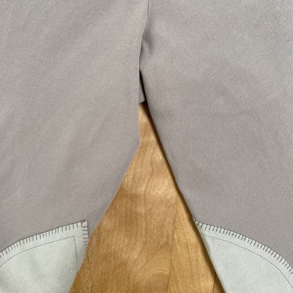Trainer's Choice Euro Seat Breeches Riding Pants Sz 26R fits like 28 Gray - Picture 11 of 14